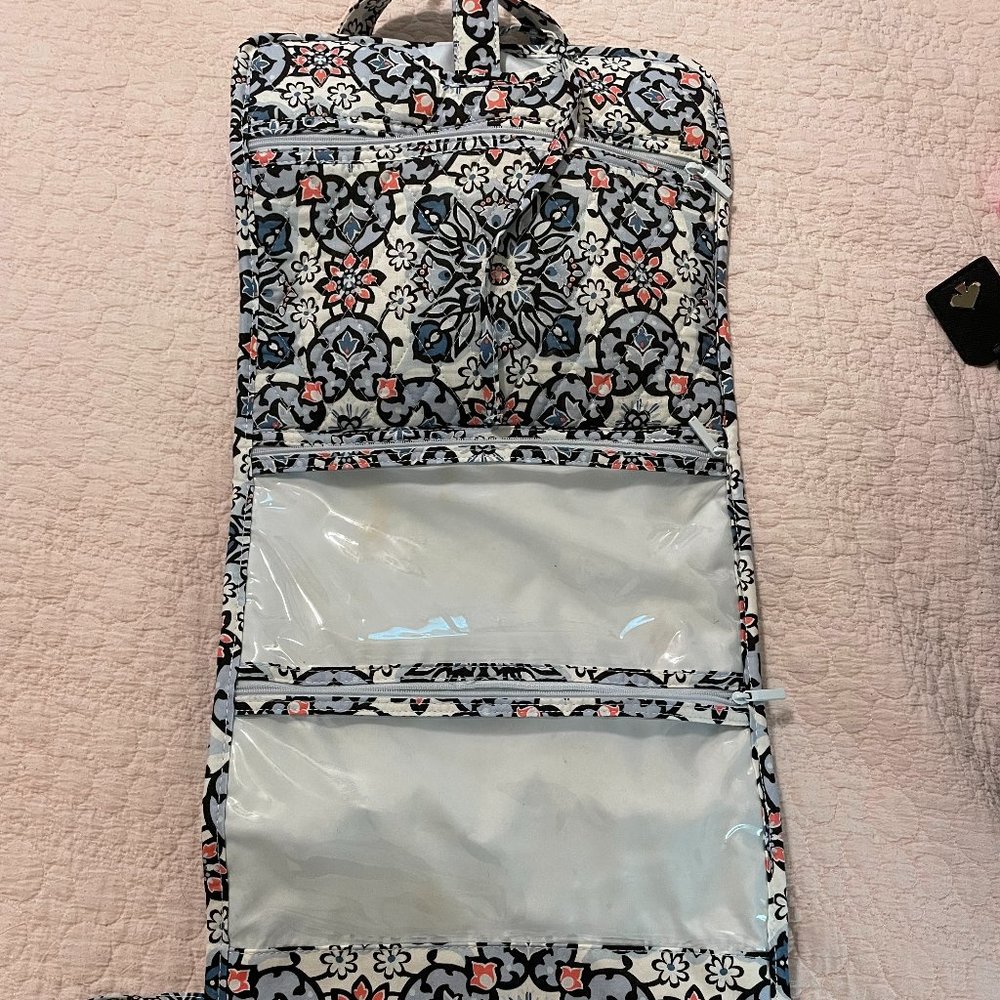 Vera Bradley Hanging Cosmetic Bag with 4 large compartments